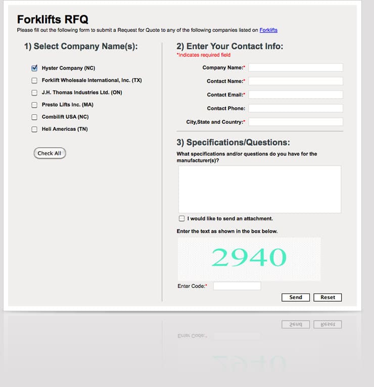IQS Company Profile Page Features