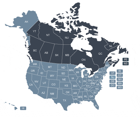 Blow Molding Companies in Map of United States
