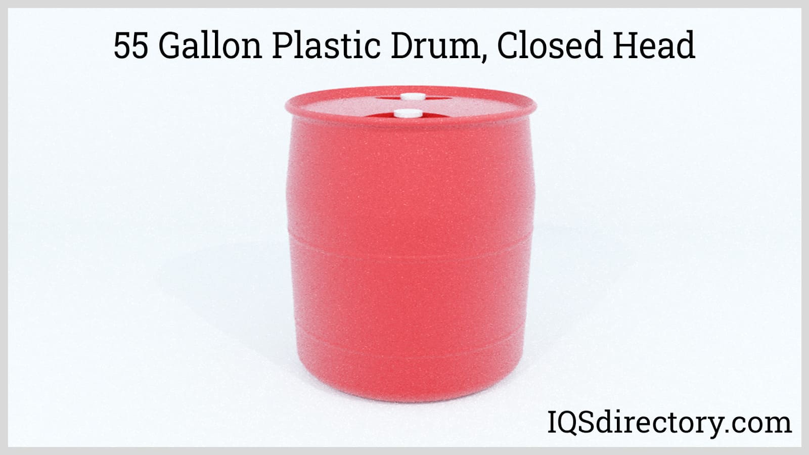 55 Gallon Plastic Drum, Closed Head