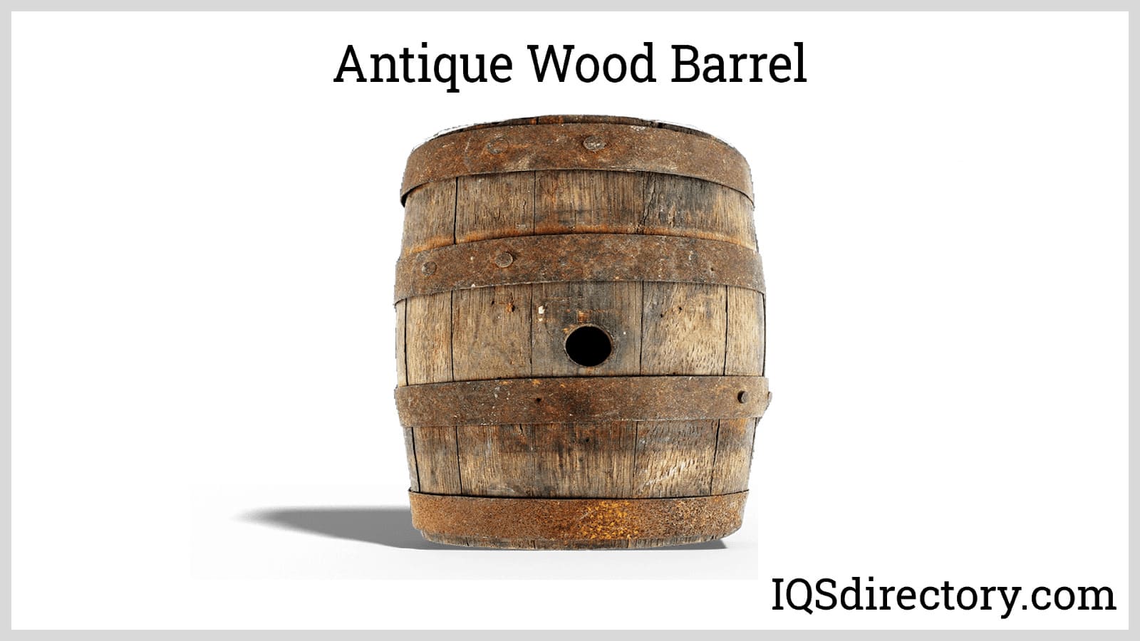 Antique Wood Barrel