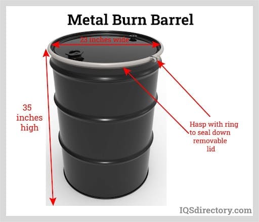 Metal Burn Barrel