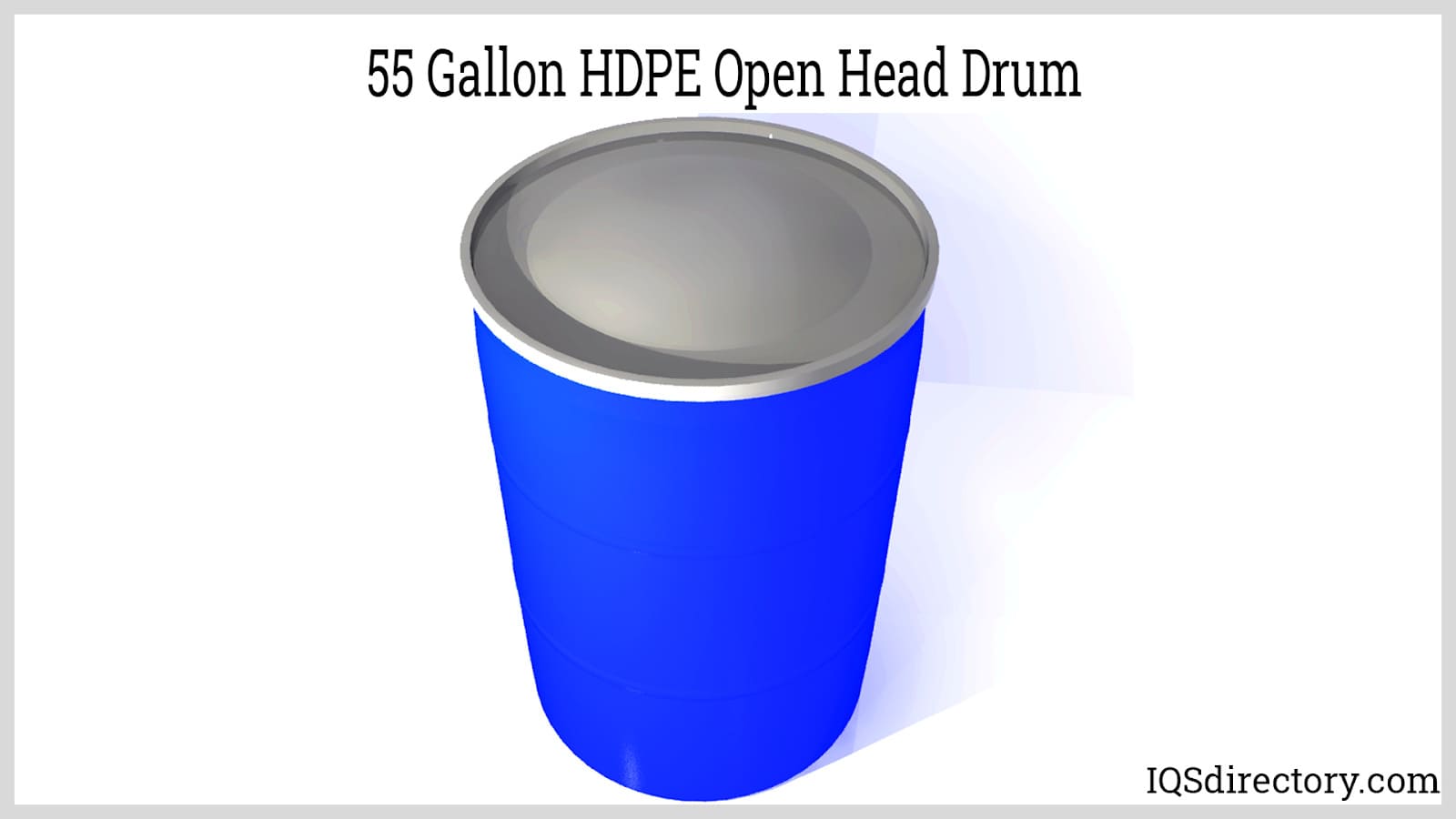 55 Gallon HDPE Open Head Drum