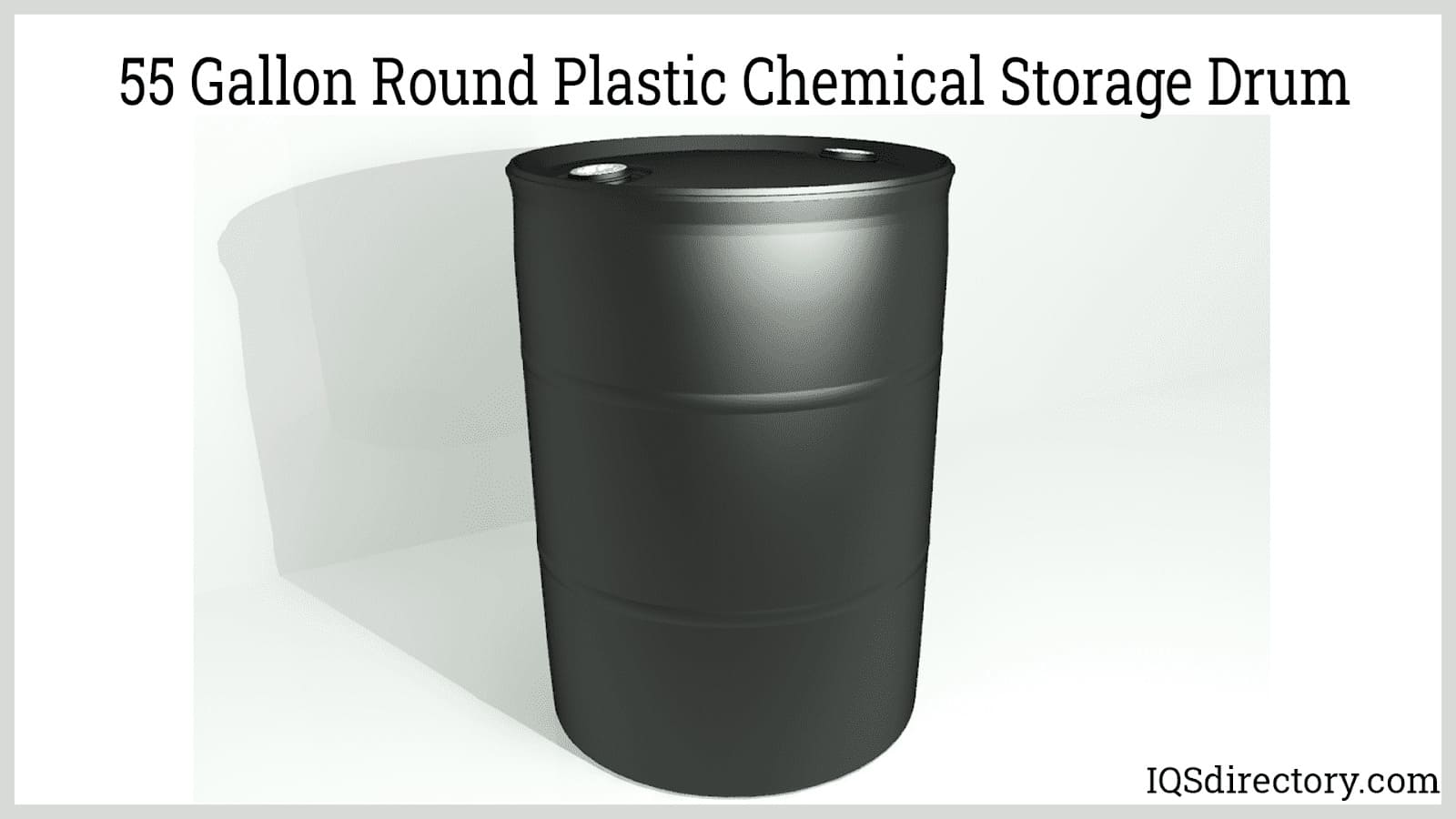 55 Gallon Round Plastic Chemical Storage Drum
