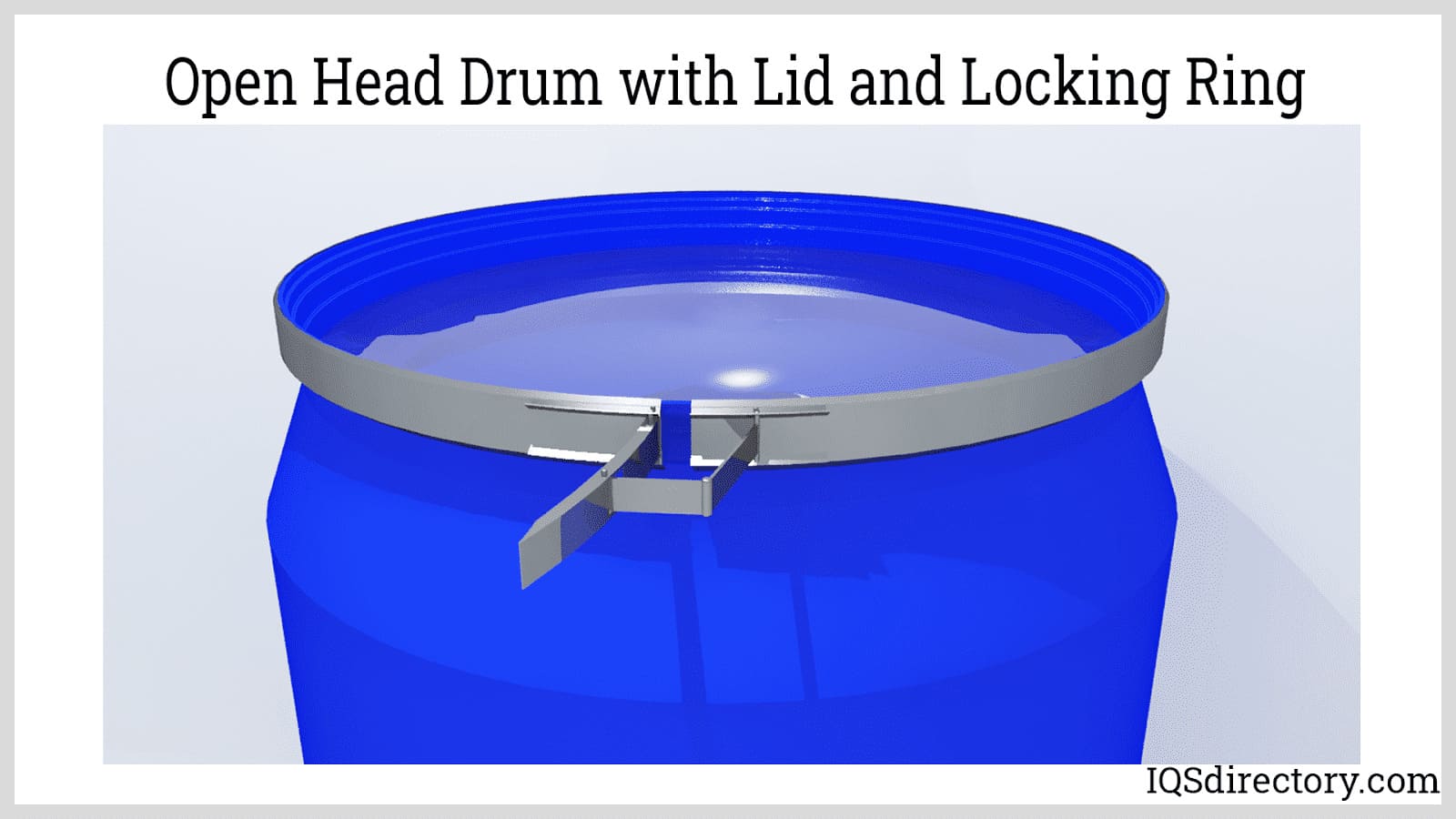 Open Head Drum with Lid and Locking Ring