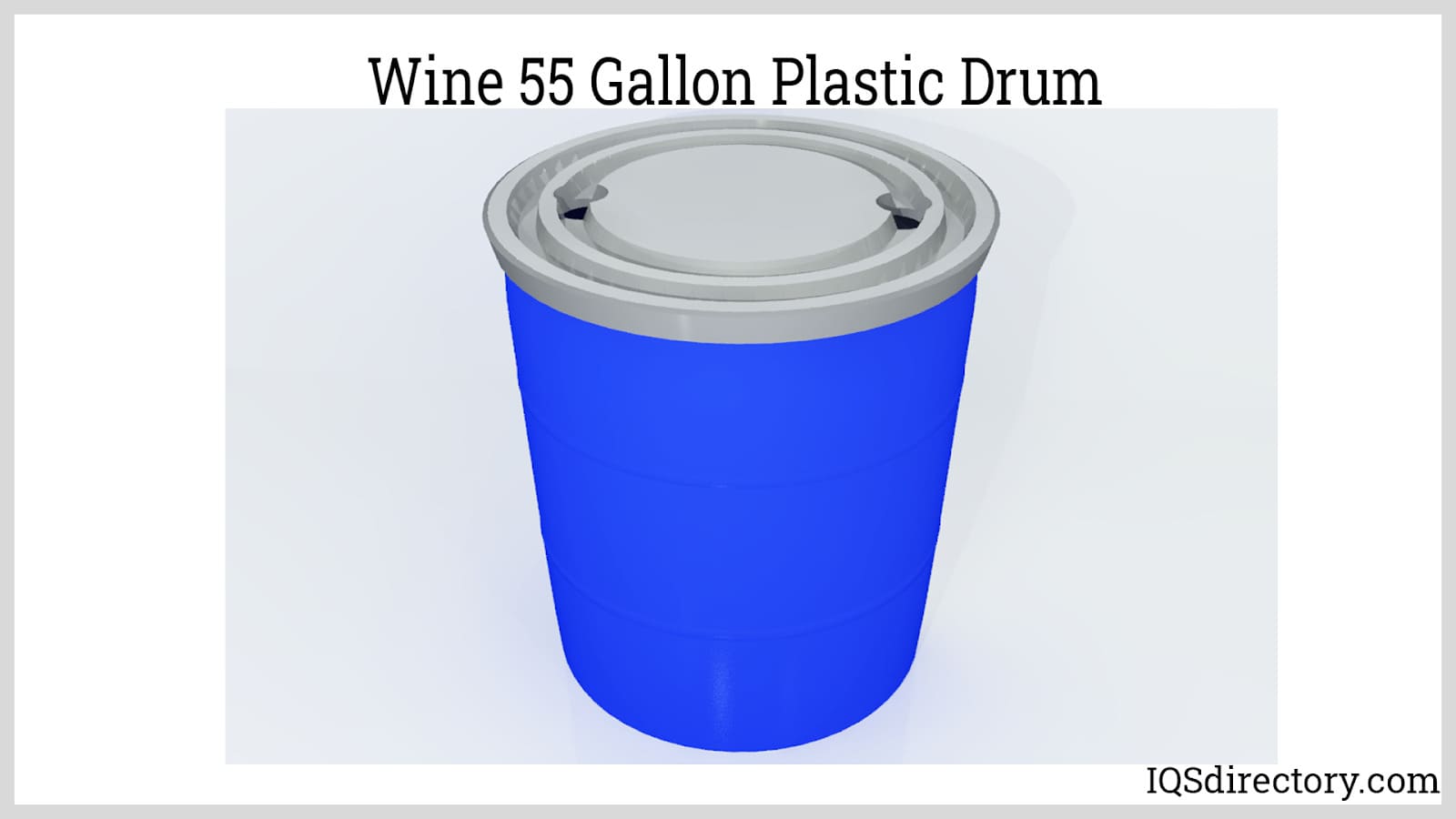 Wine 55 Gallon Plastic Drum