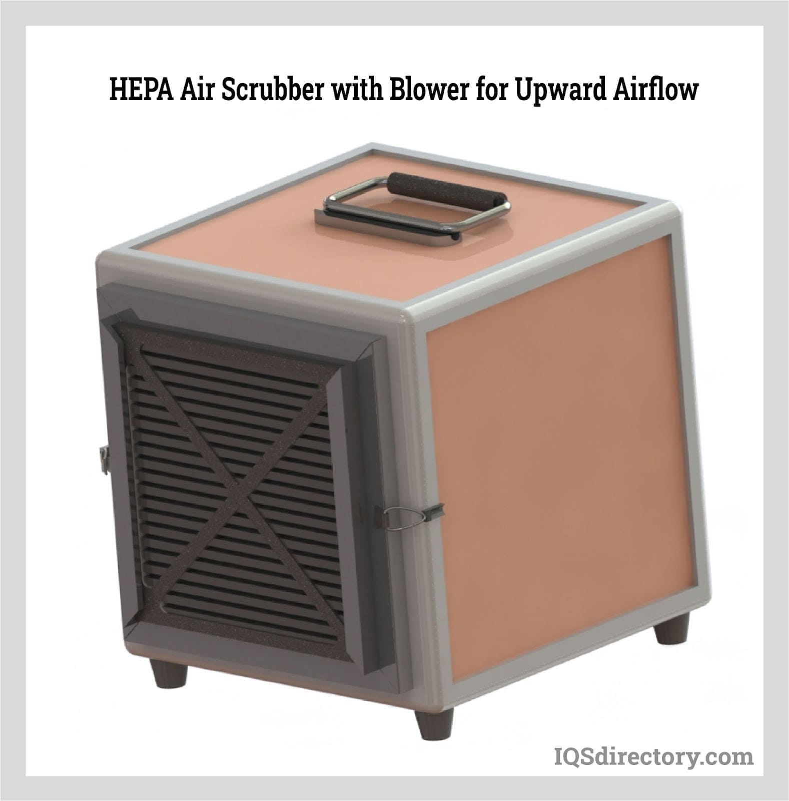 HEPA Air Scrubber with Blower for Upward Airflow