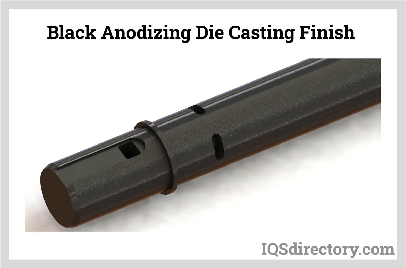 Black Anodizing Die asting Finish