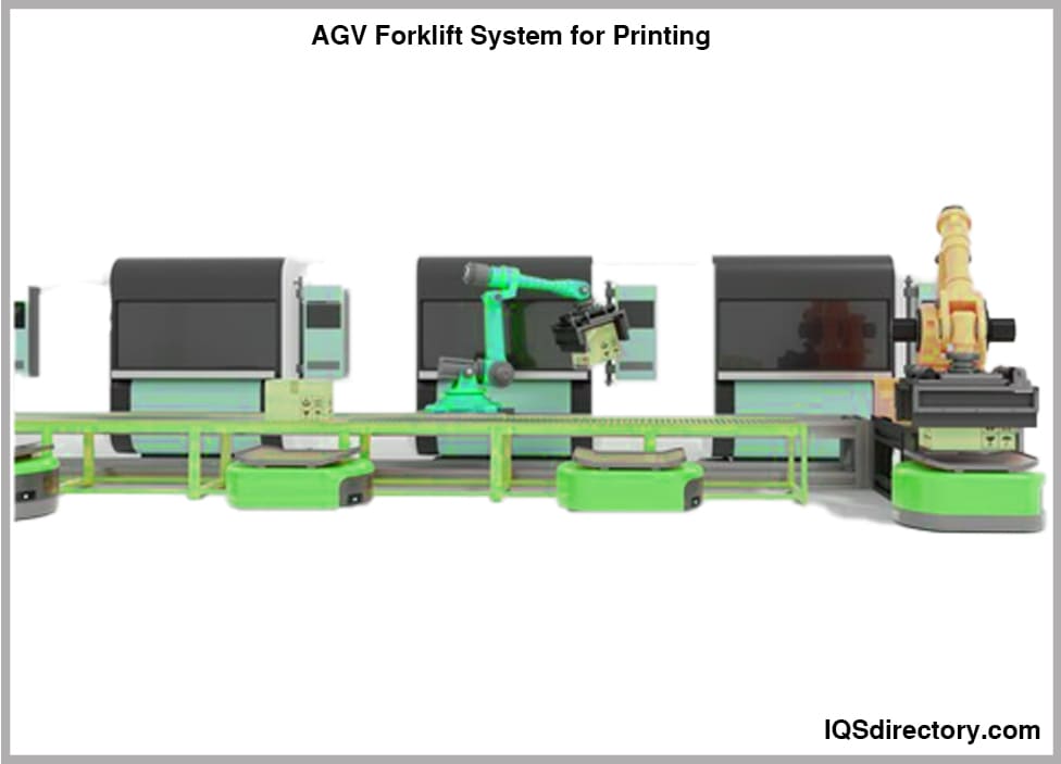 AGV Forklift System for Printing
