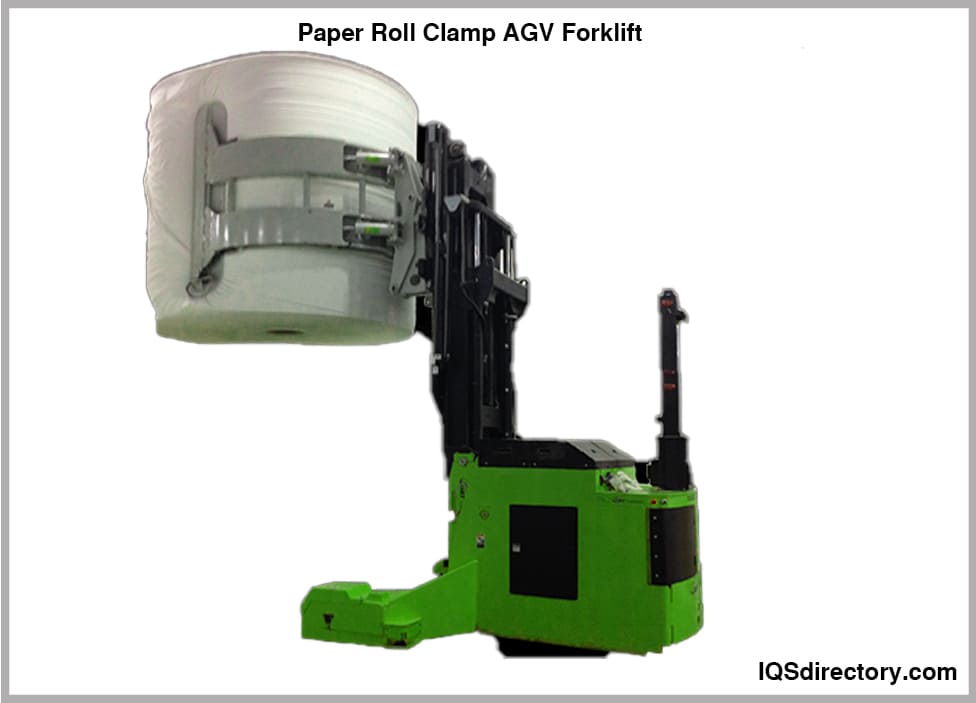 Paper Roll Clamp AGV Forklift