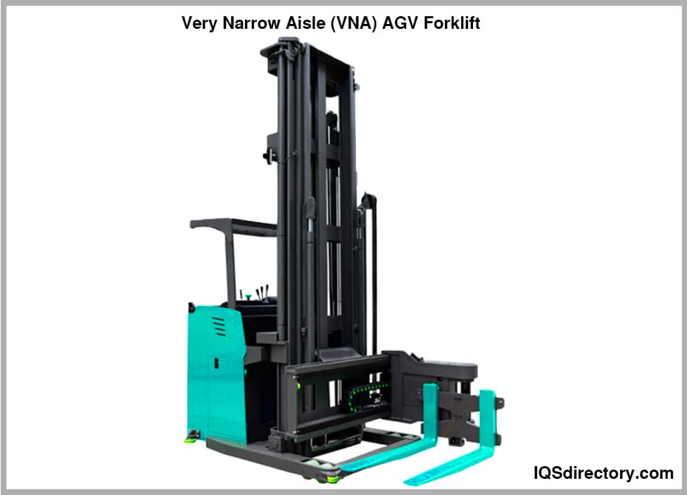 Very Narrow Aisle (VNA) AGV Forklift
