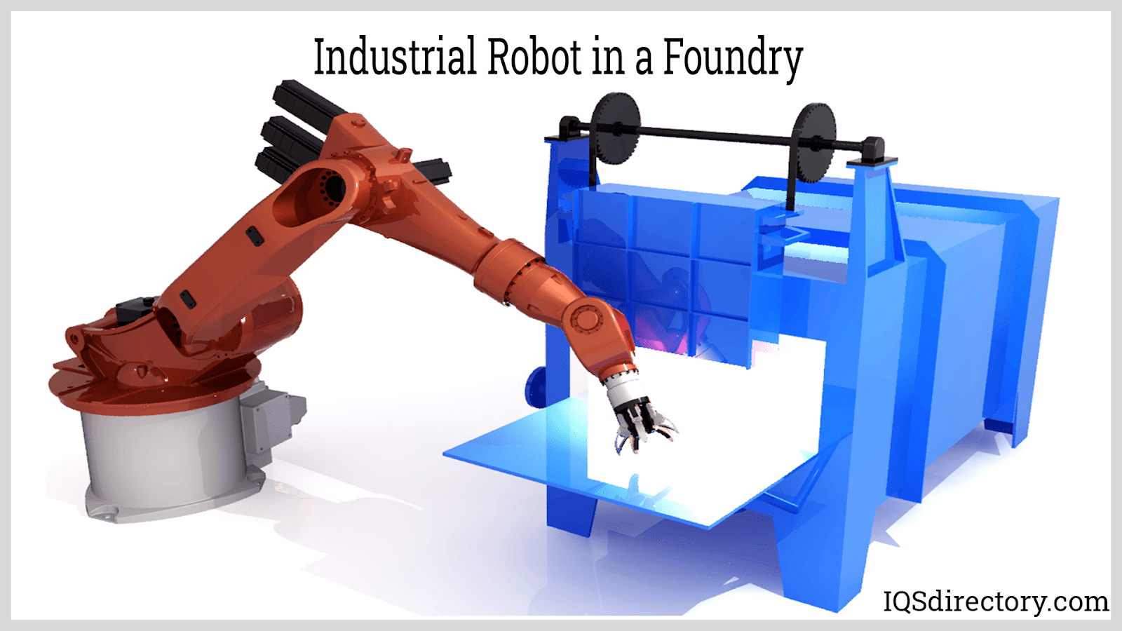 Industrial Robot in a Foundry