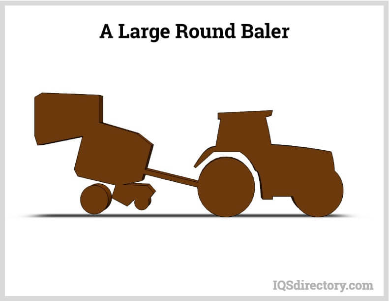 A Large Round Baler