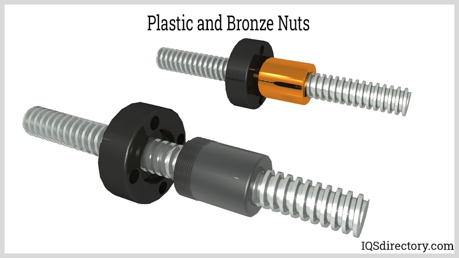 Plastic and Bronze Nuts