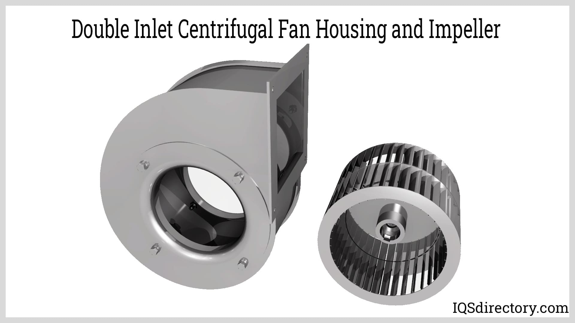 Double Inlet Centrifugal Fan Housing and Impeller