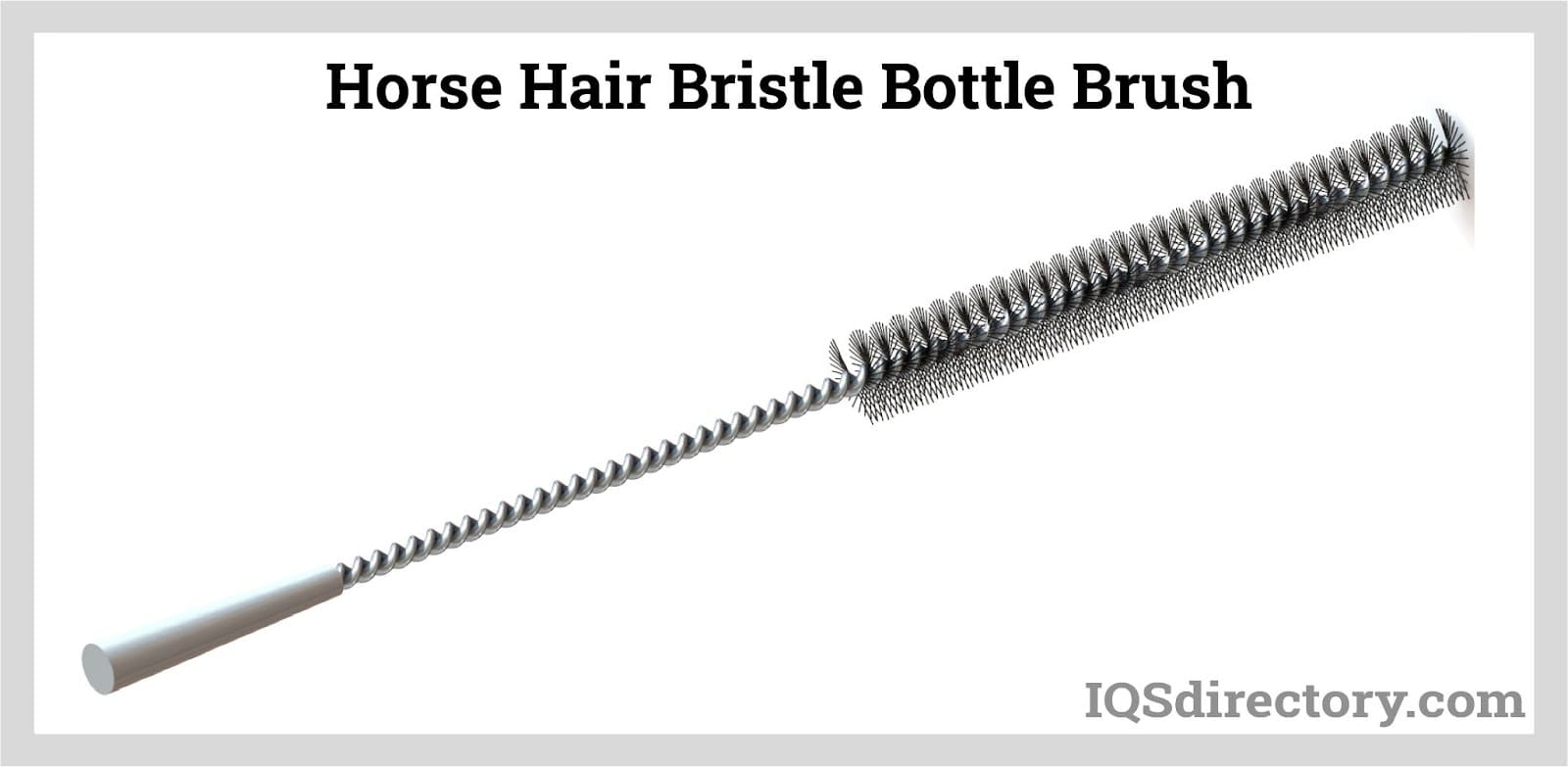 Horse Hair Bristle Bottle Brush