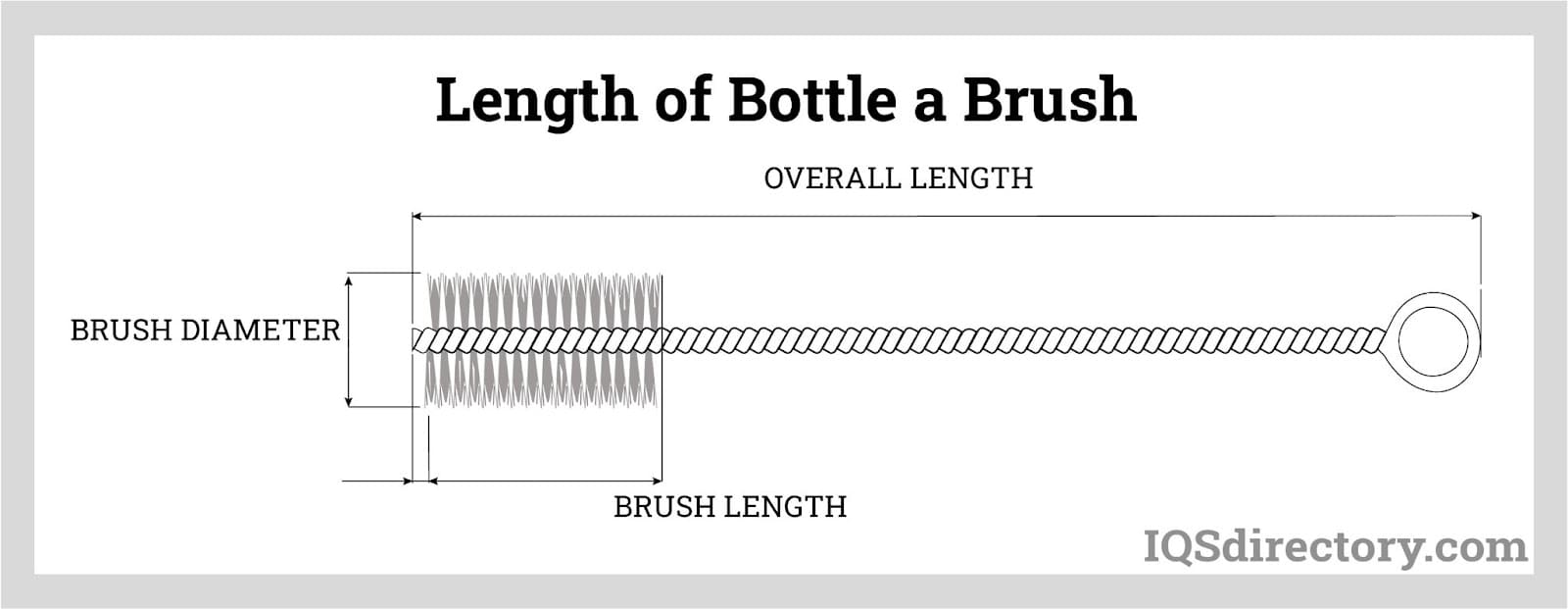 Length of Bottle a Brush