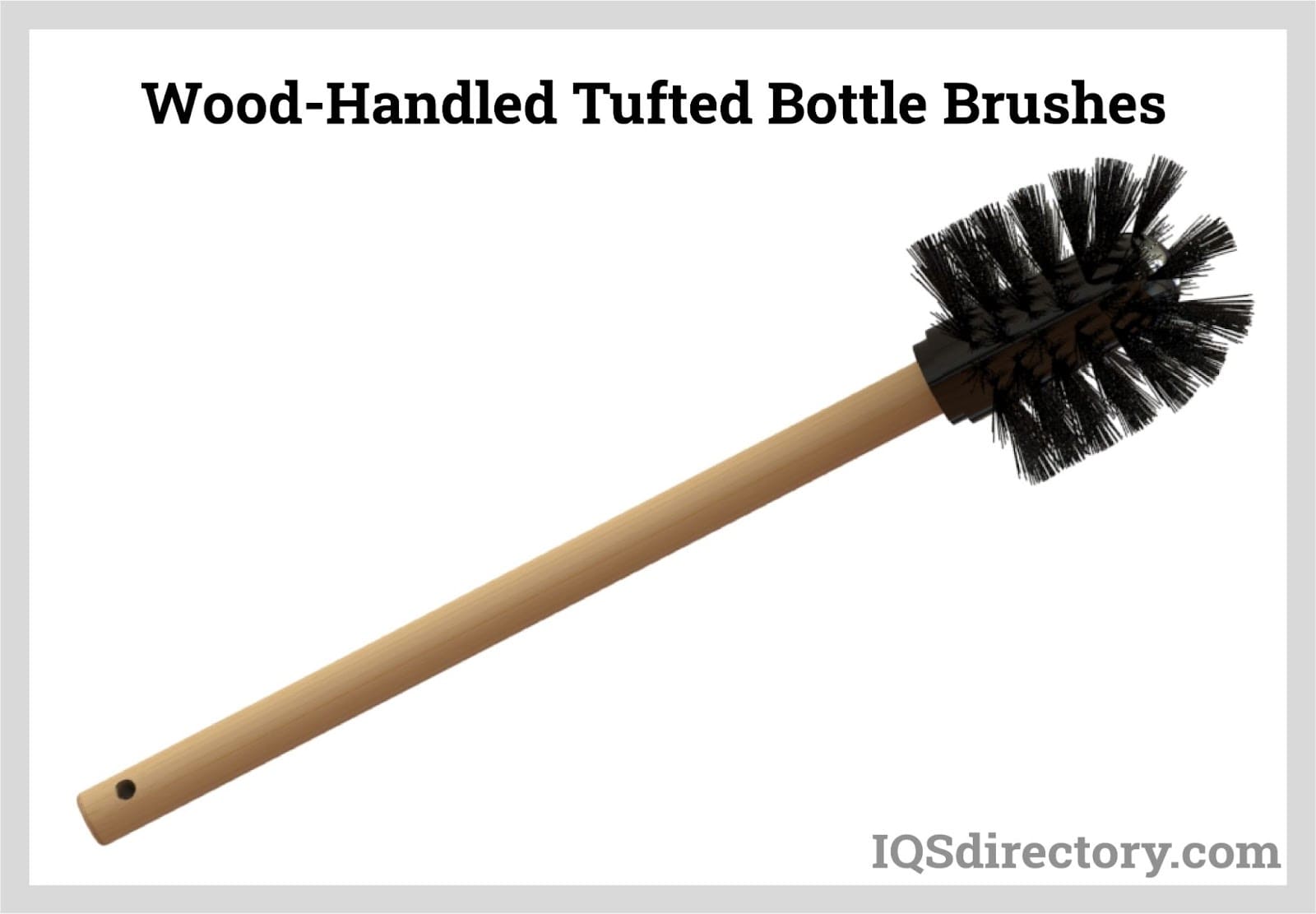 Wood-Handled Tufted Bottle Brushes
