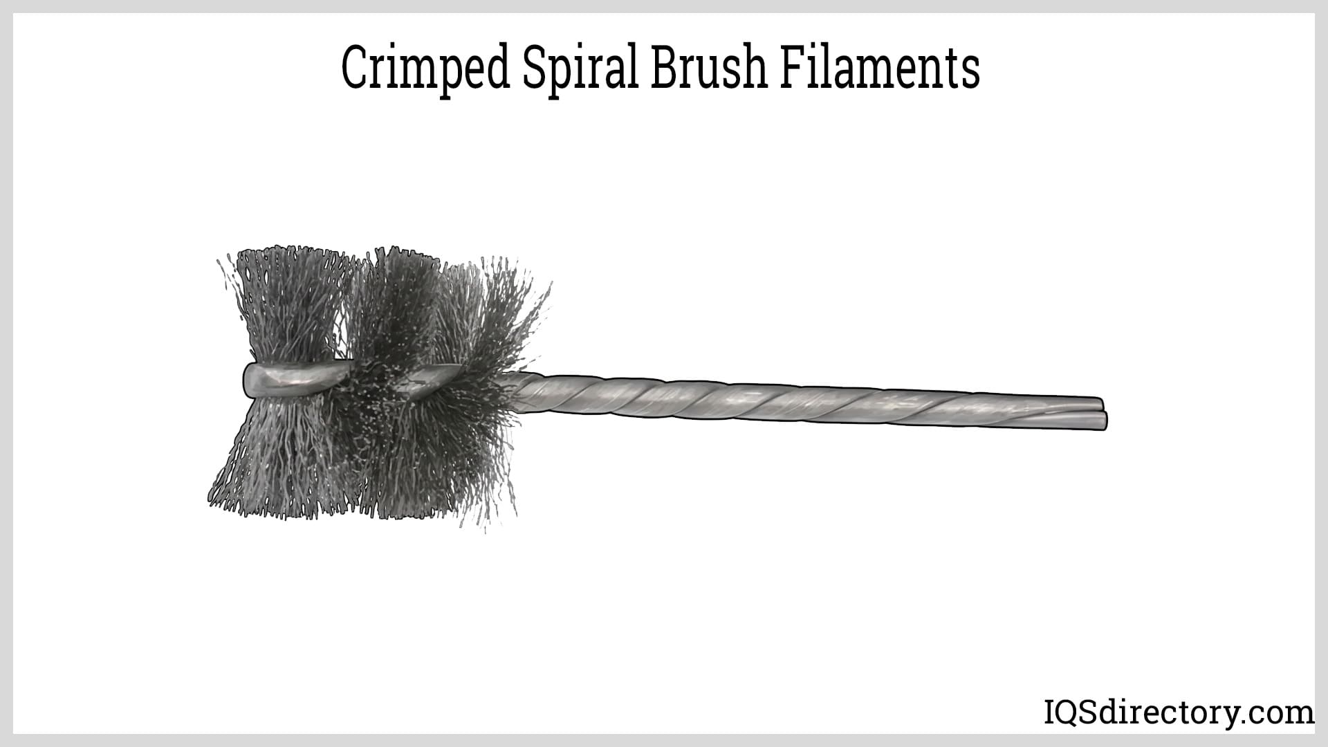 Crimped Spiral Brush Filaments