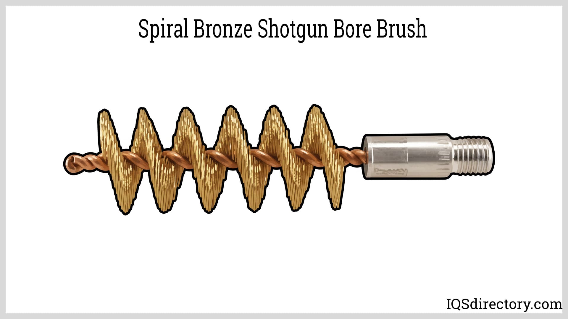 Spiral Bronze Shotgun Bore Brush
