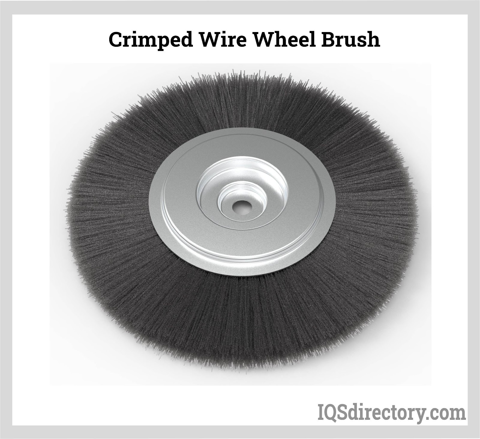 Steel Bristle Brush Wheel & Point. Satin Finish, Clean Metals