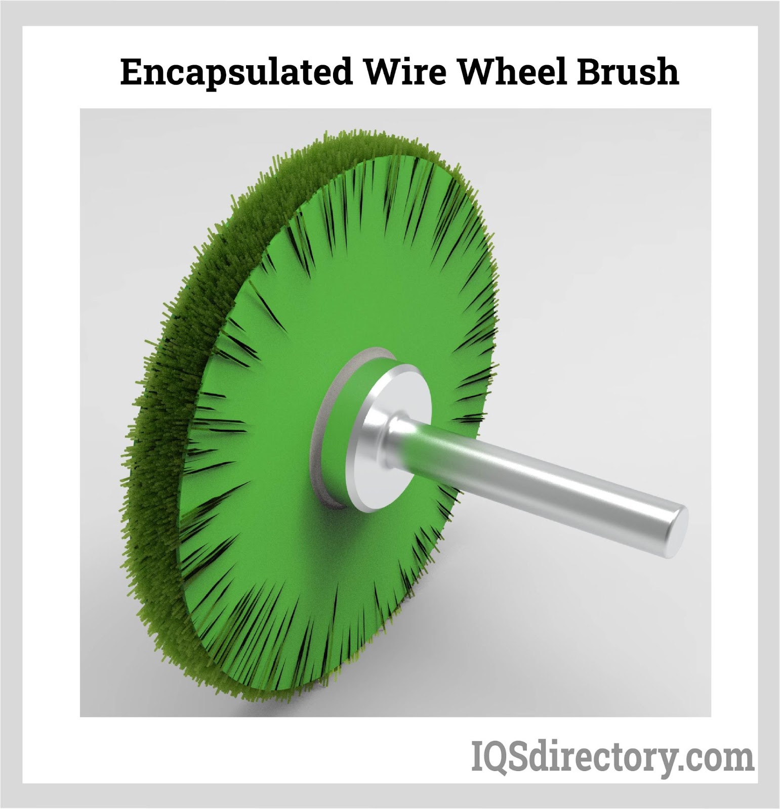 Encapsulated Wire Wheel Brush