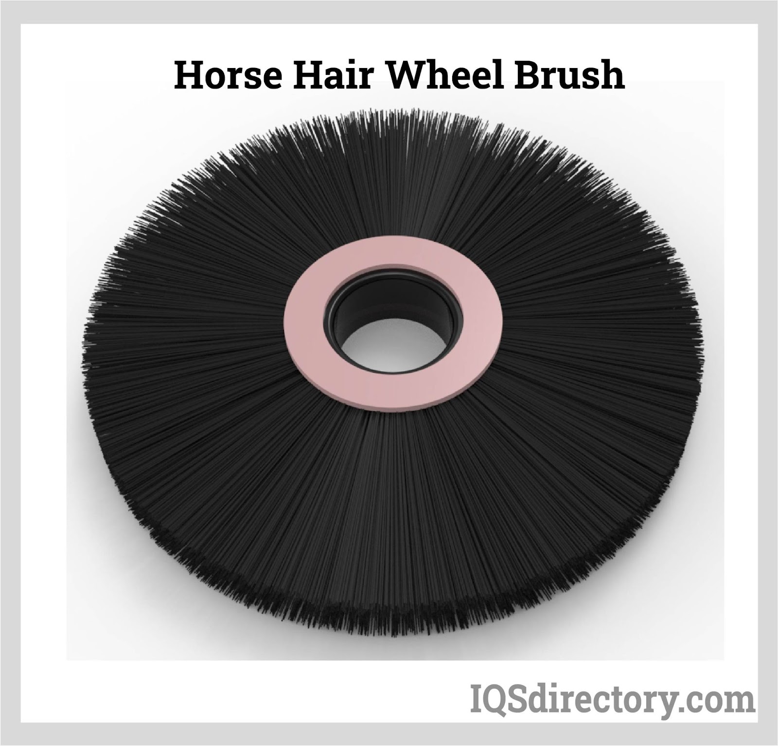 Horse Hair Wheel Brush