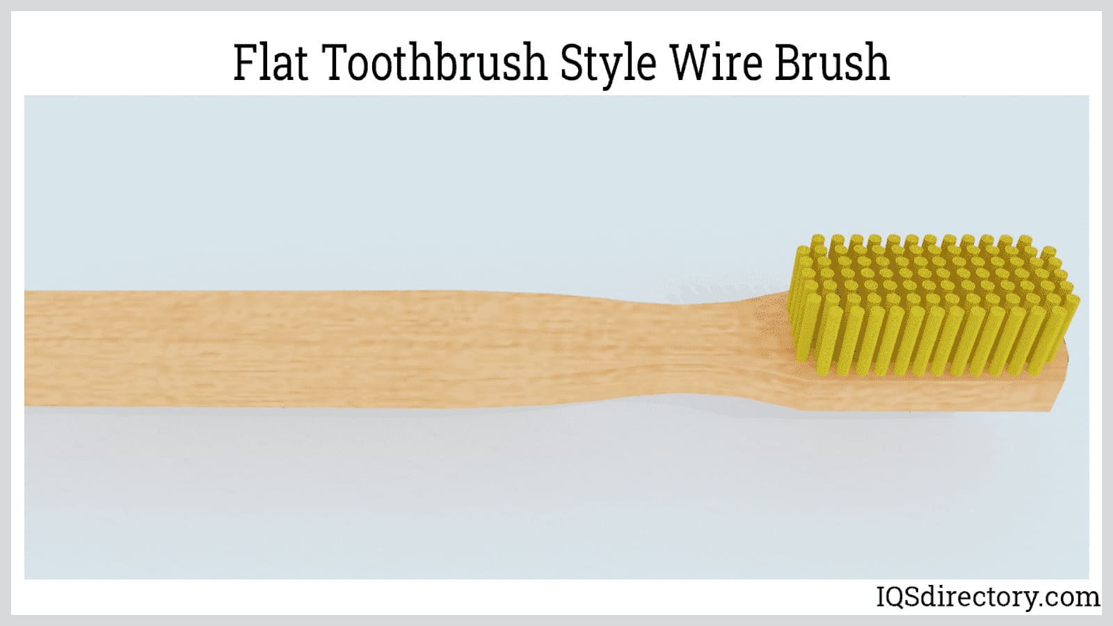 Flat Toothbrush Style Wire Brush