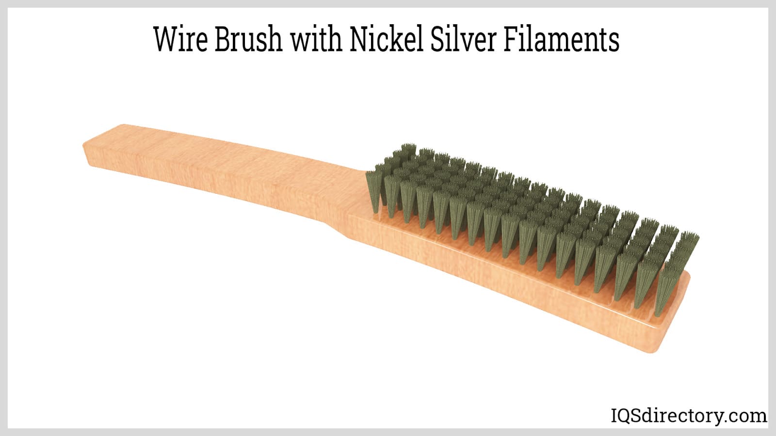 Wire Brush with Nickel Silver Filaments