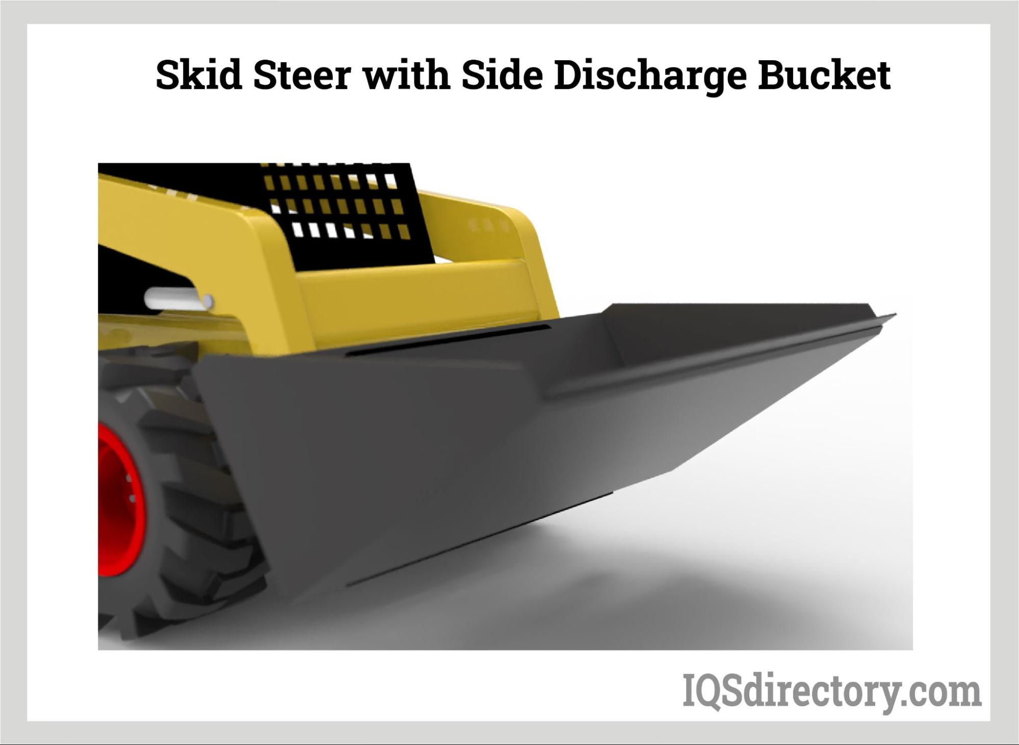 Skid Steer with Side Discharge Bucket