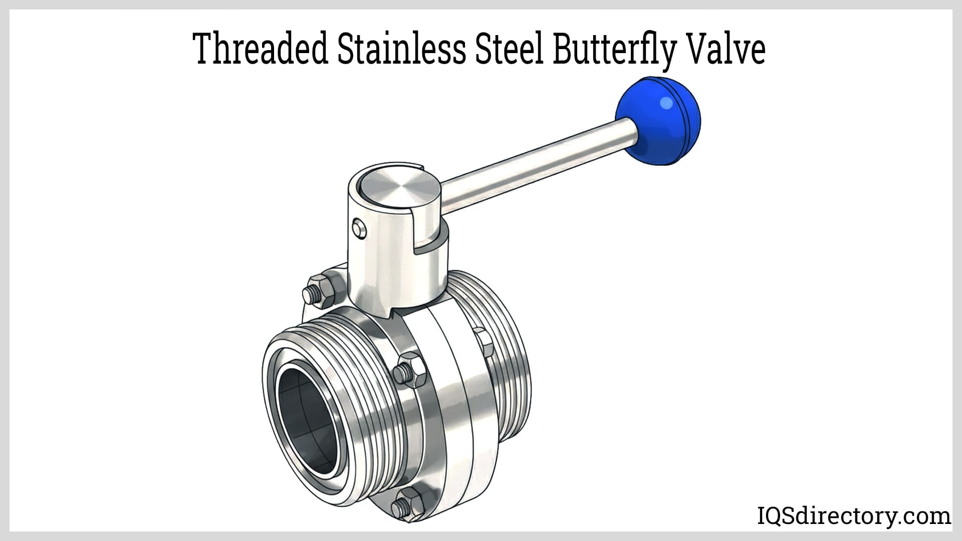 Threaded Stainless Steel Butterfly Valve