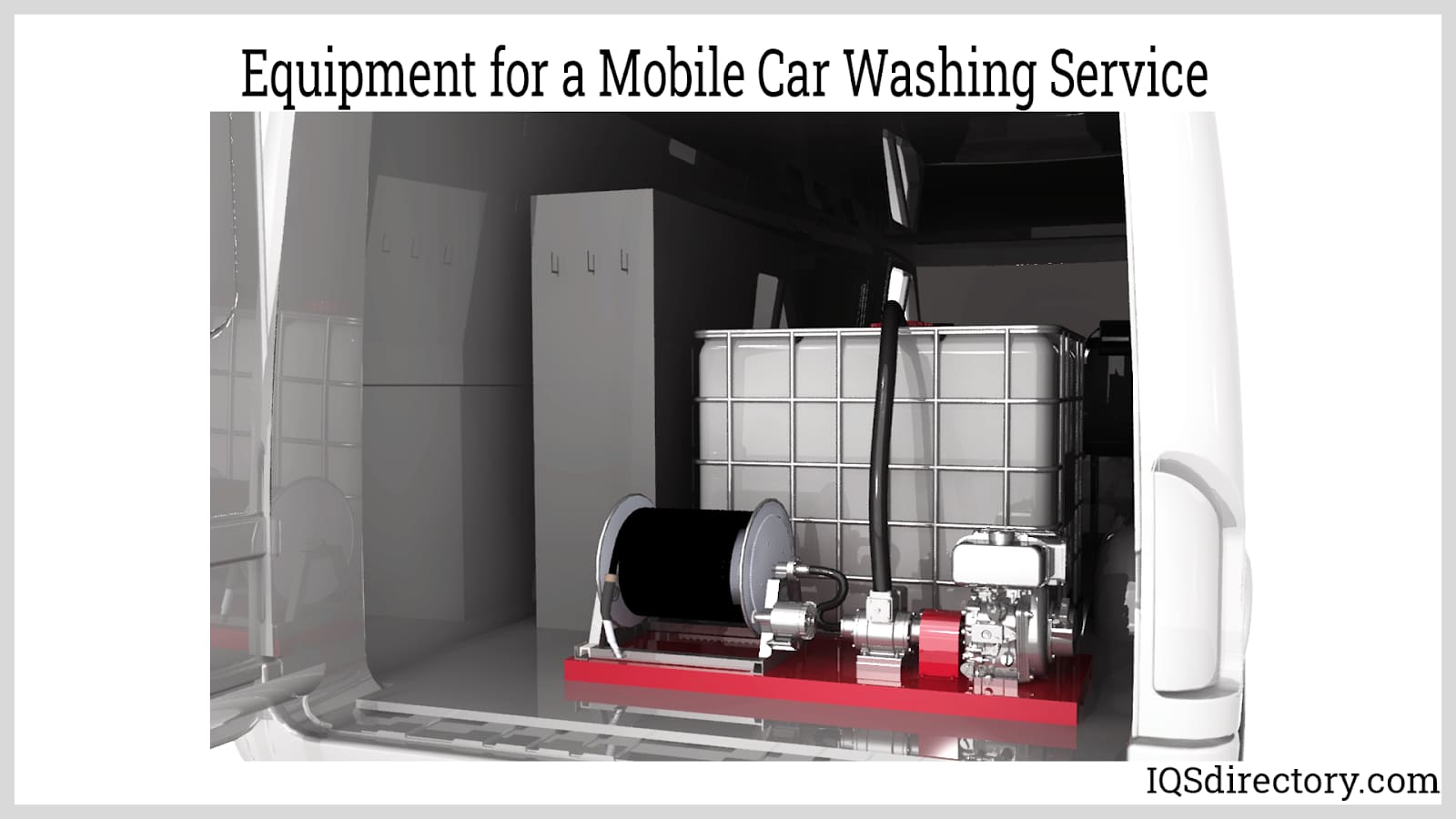 Equipment for a Mobile Car Washing Service