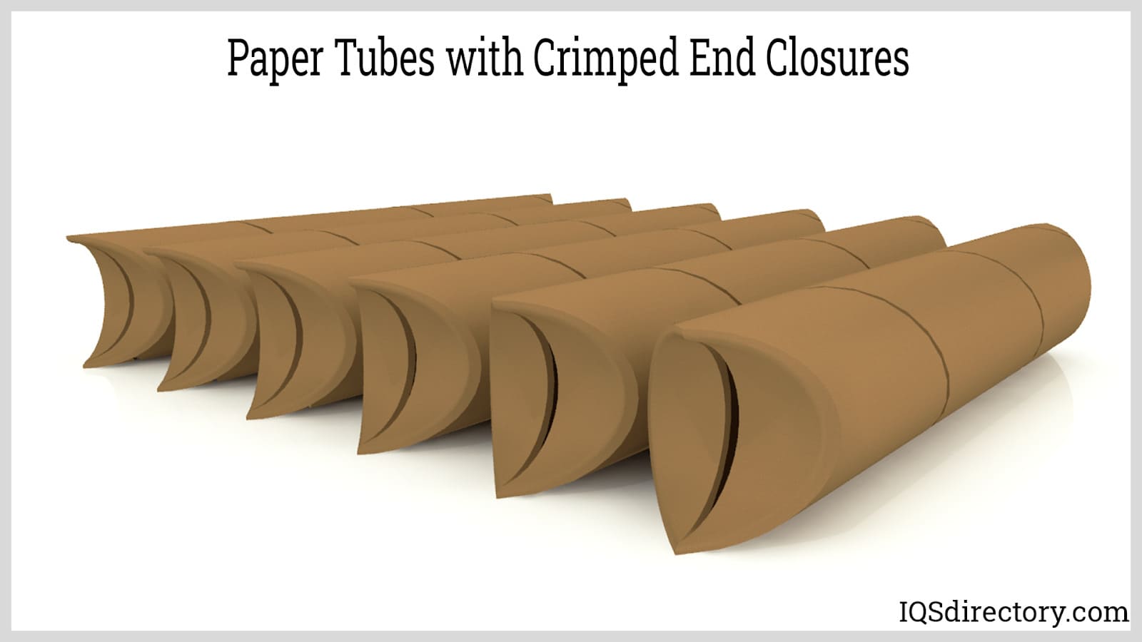 Paper Tubes with Crimped End Closures