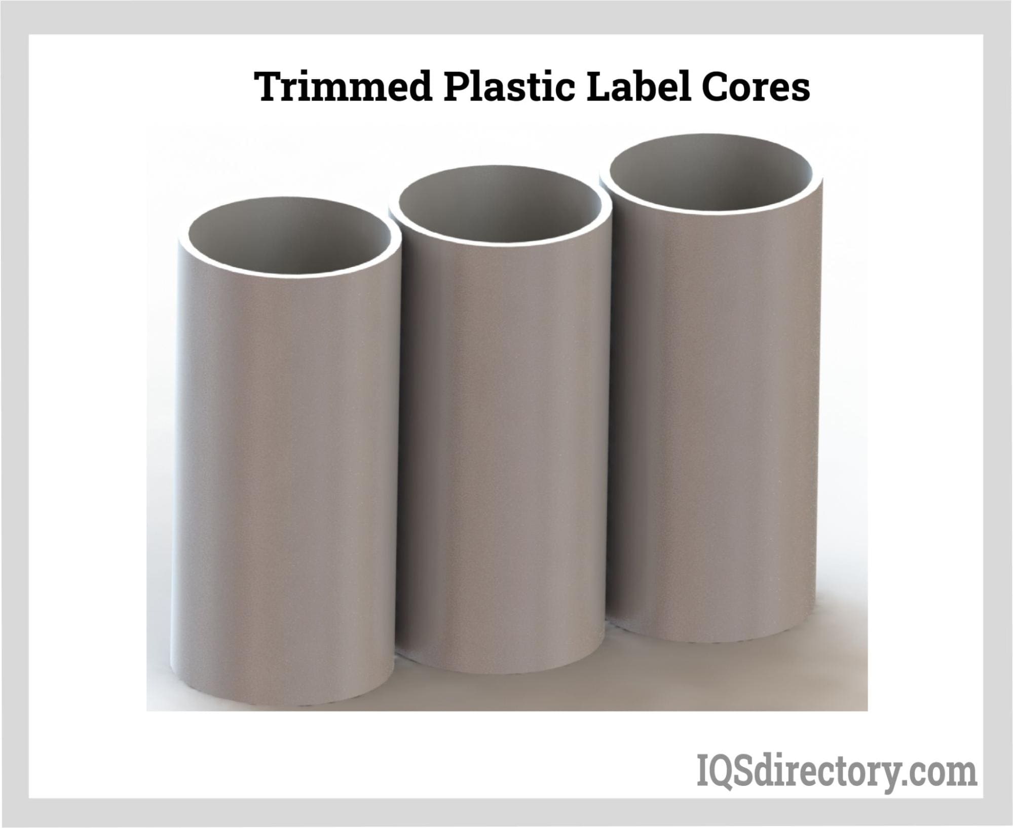 Trimmed Plastic Label Cores