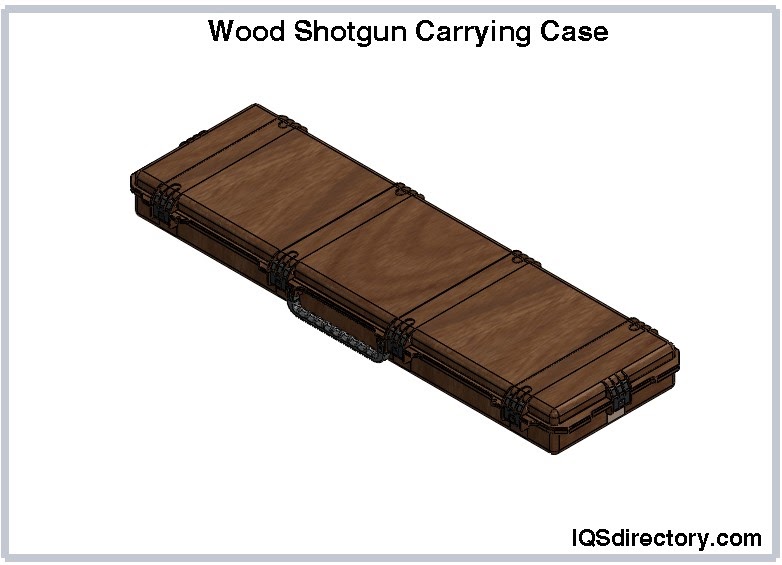 Wood Shotgun Carrying Case