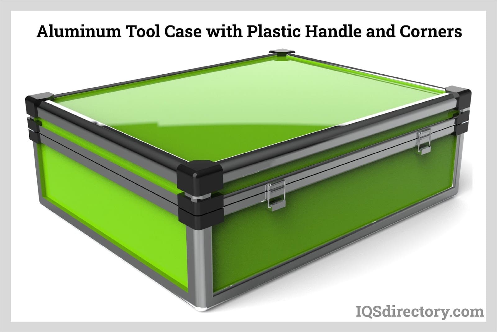 Aluminum Tool Case with Plastic Handle and Corners