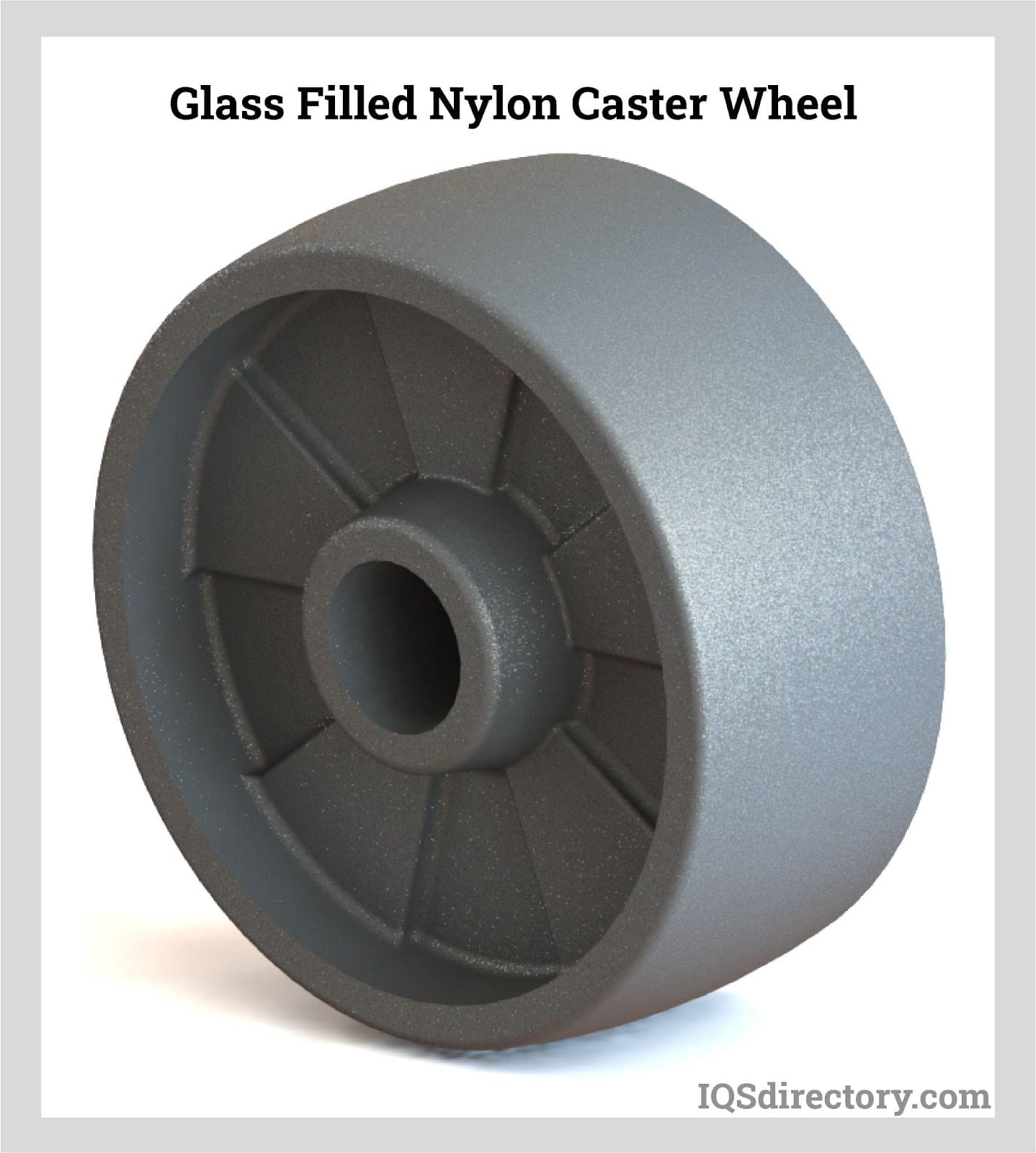 Glass-Filled Nylon Caster Wheel
