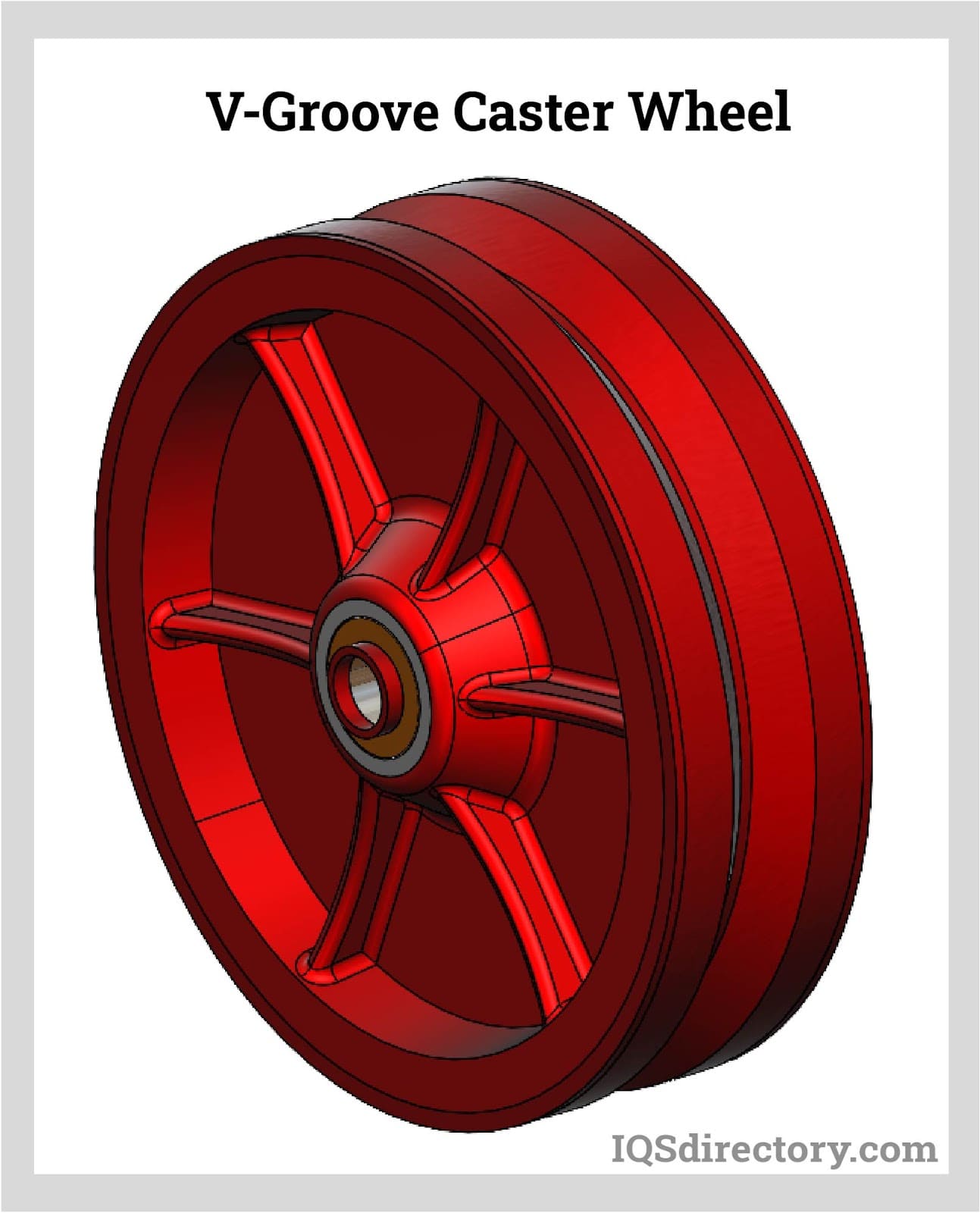 V-Groove Caster Wheel