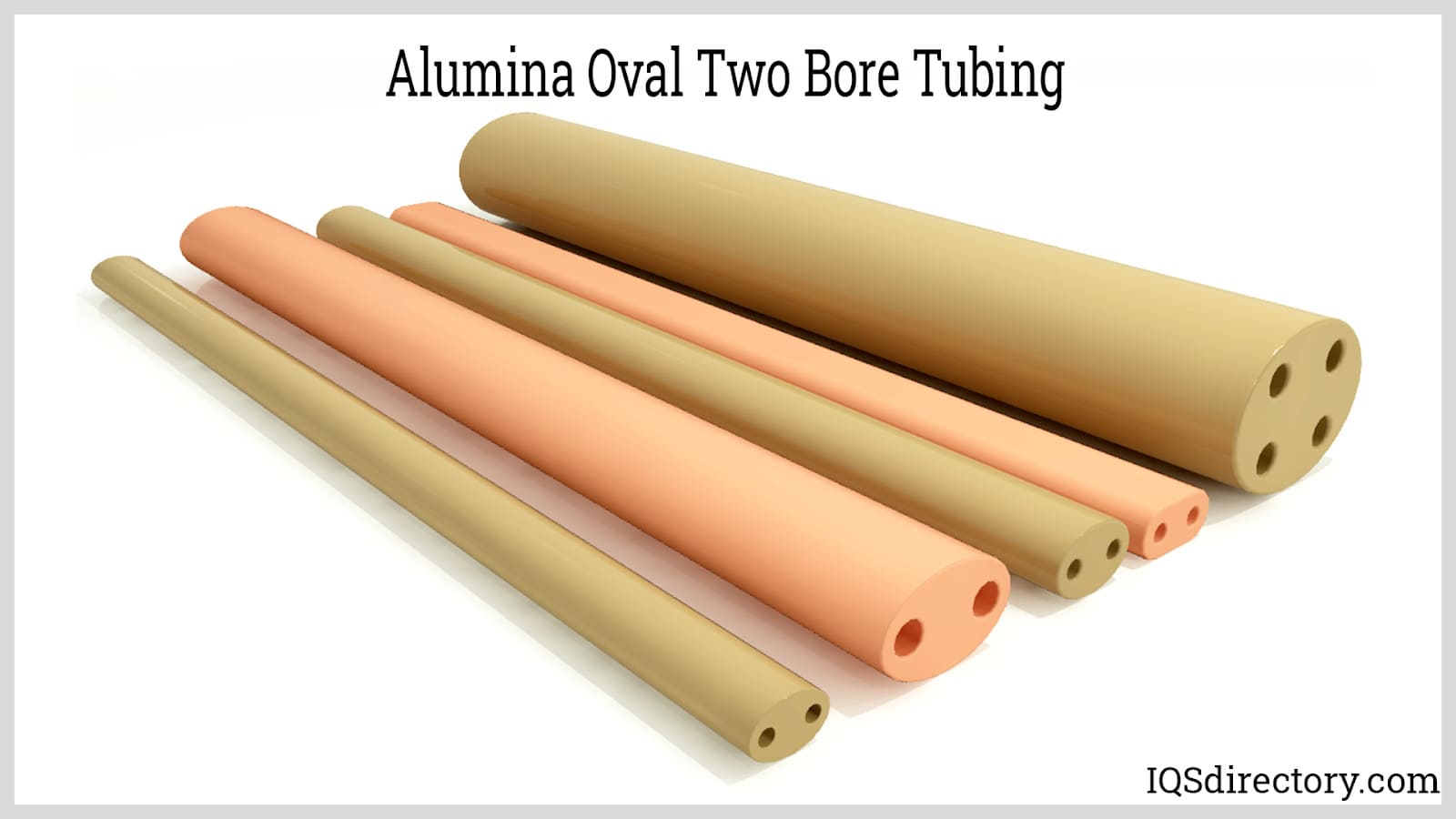 Alumina Oval Two Bore Tubing