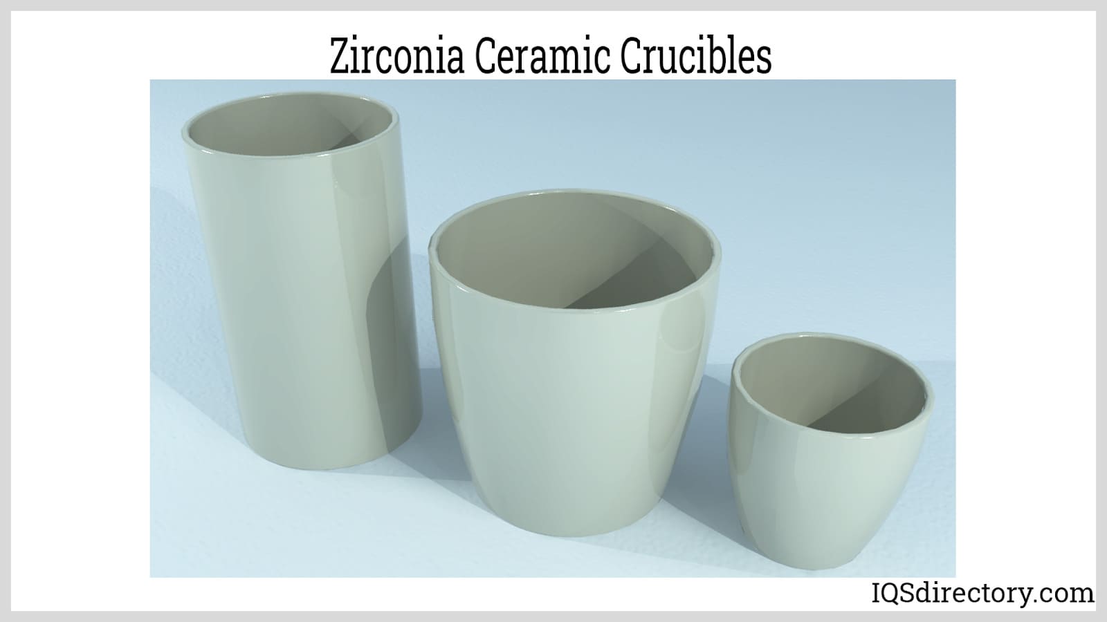 Zirconia Ceramic Crucibles