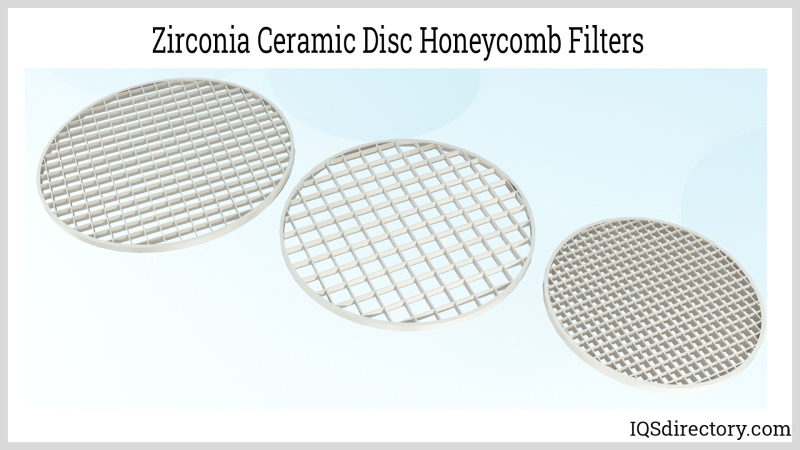 Zirconia Ceramic Disc Honeycomb Filters