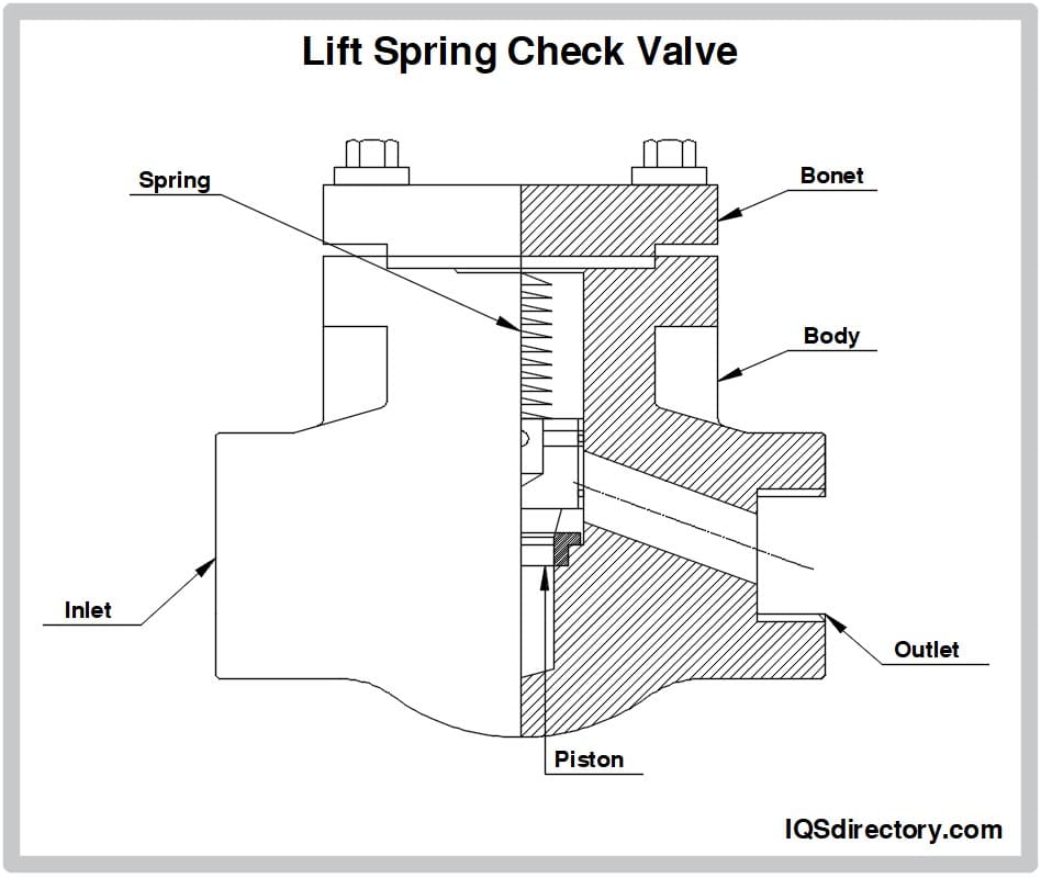Lift Spring Check Valve