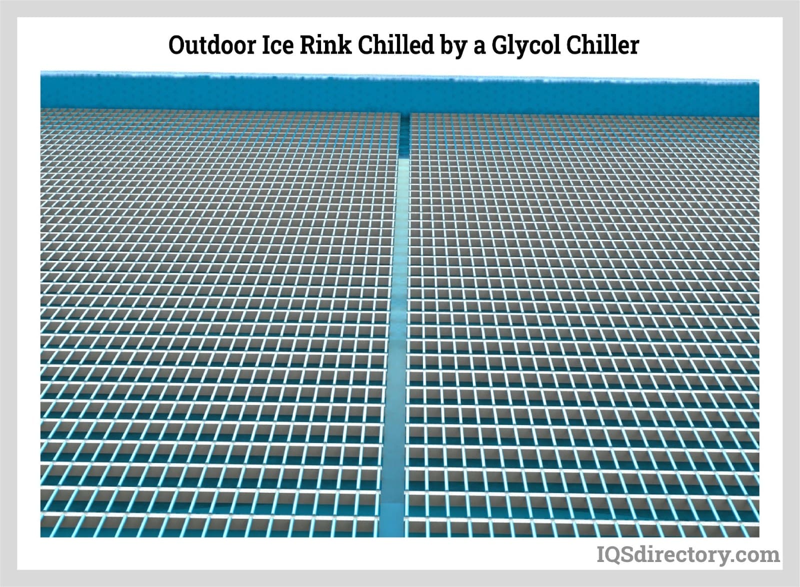 Outdoor Ice Rink Chilled by a Glycol Chiller