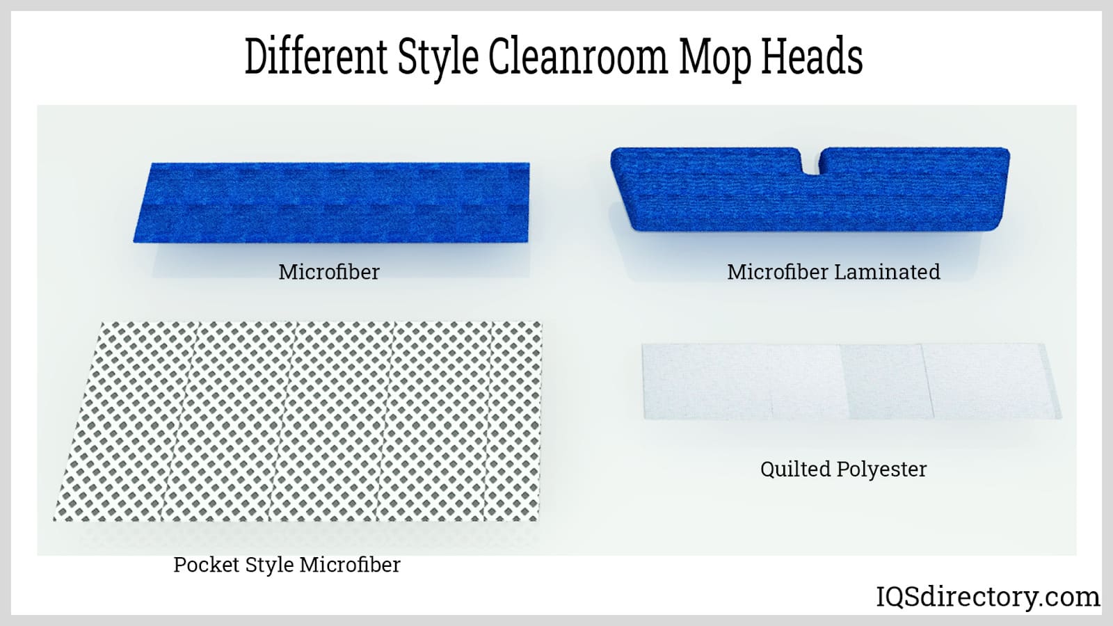 Different Style Cleanroom Mop Heads