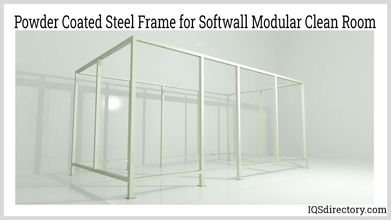 Powder Coated Steel Frame for Softwall Modular Clean Room