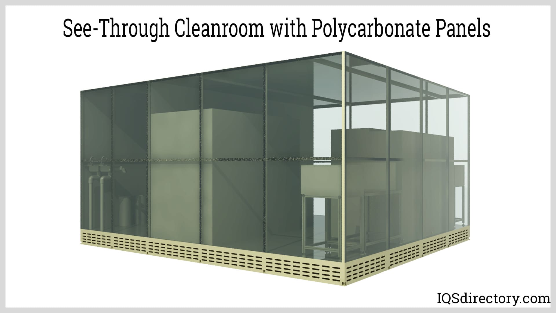 See-Through Cleanroom with Polycarbonate Panels