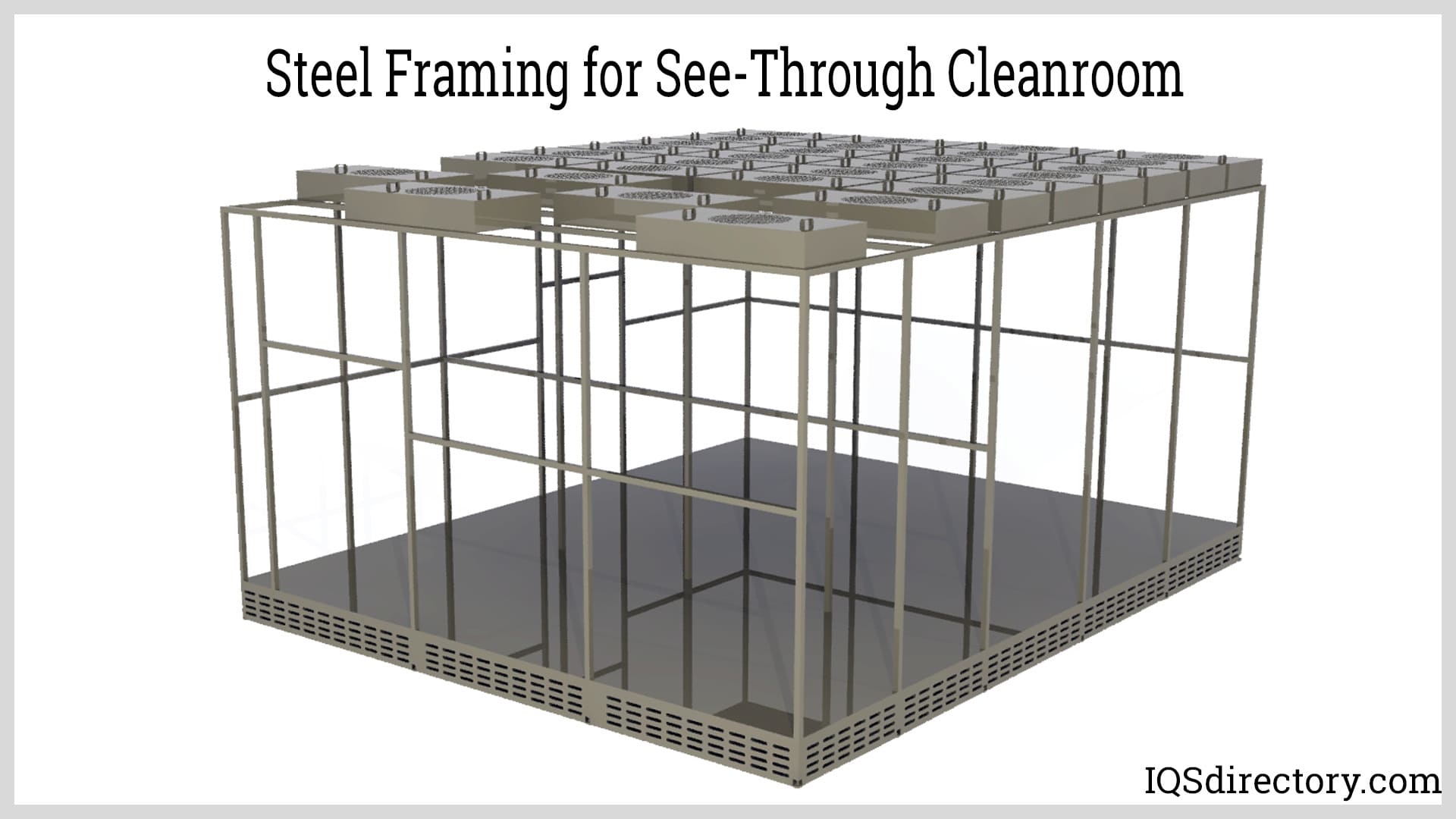 Steel Framing for See-Through Cleanroom