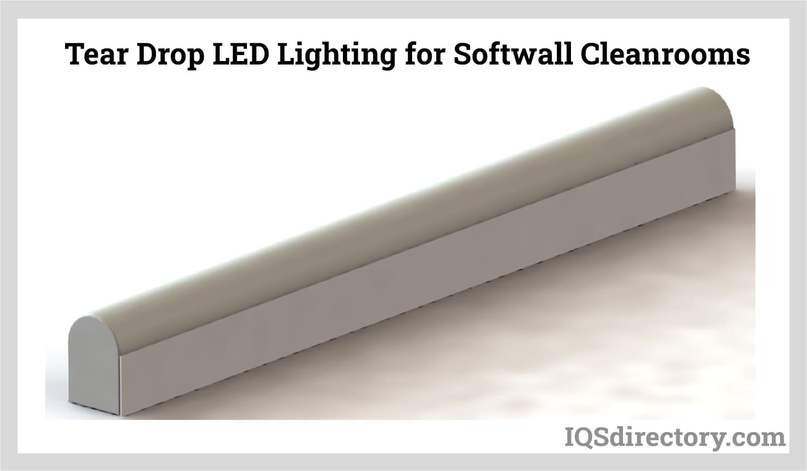 Tear Drop LED Lighting for Softwall Cleanrooms