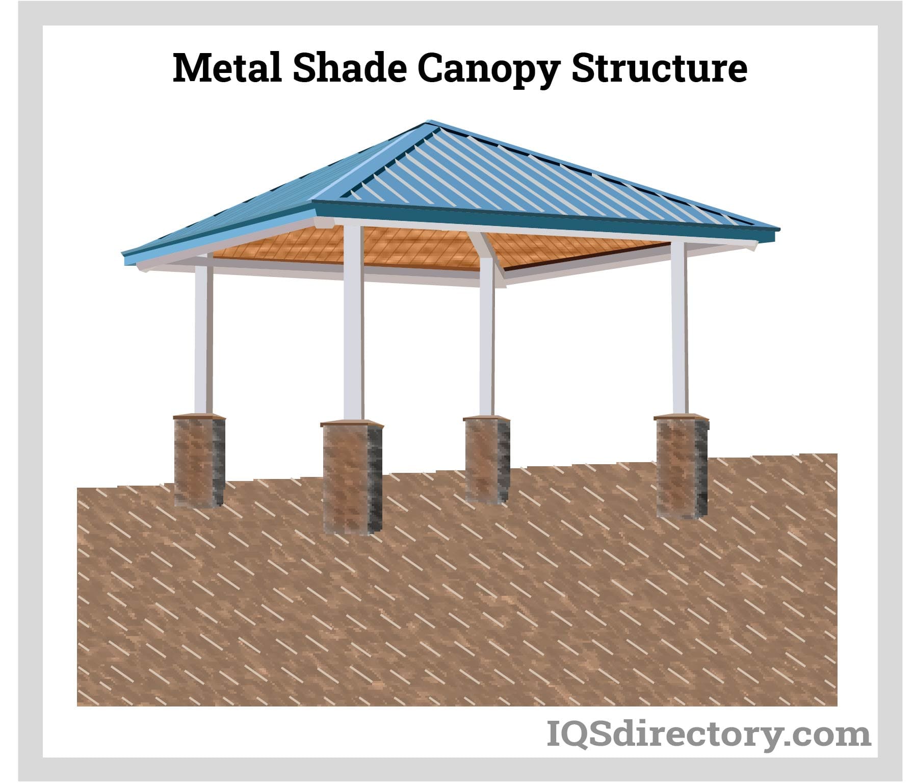 Metal Shade Canopy Structure