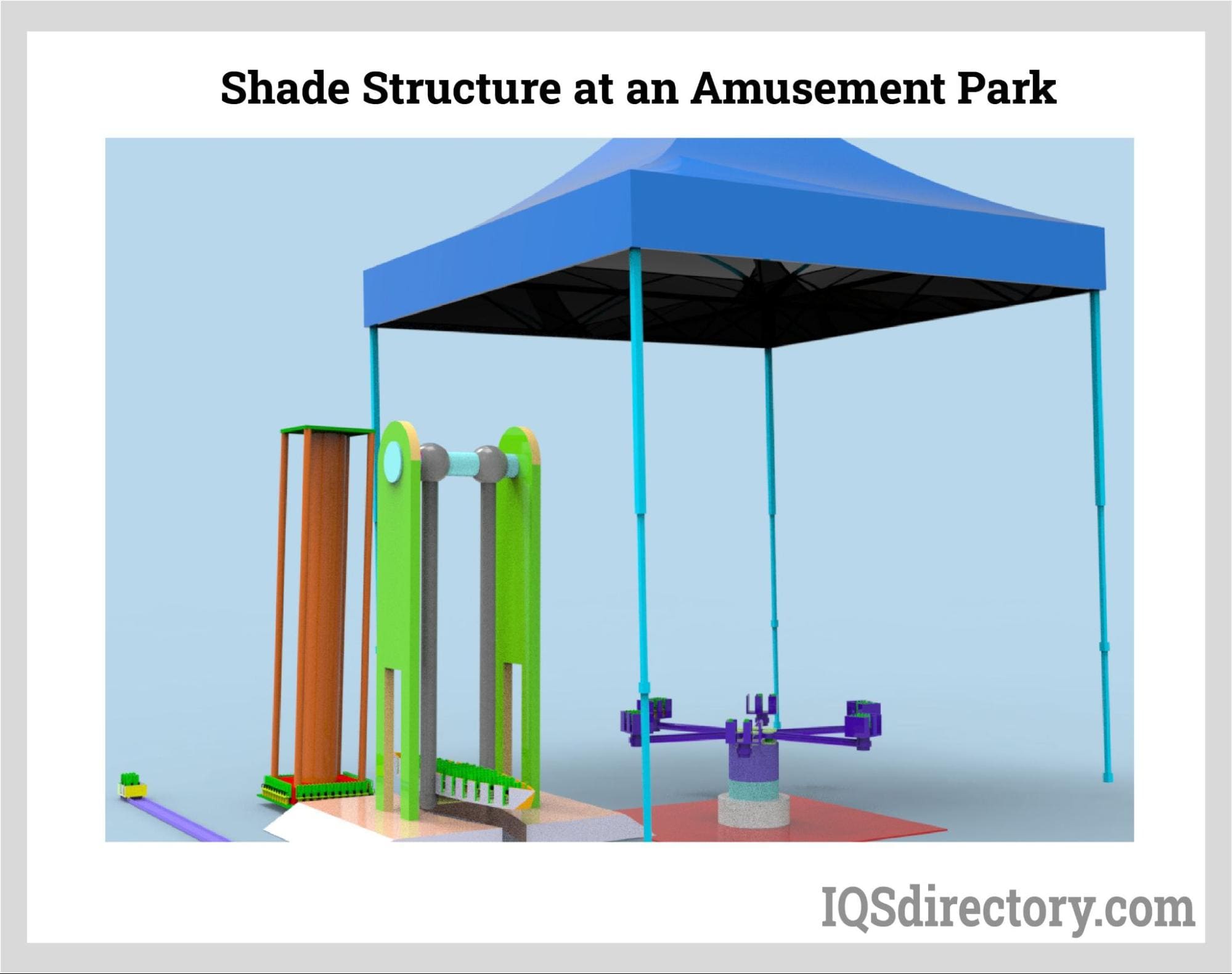 Shade Structure at an Amusement Park