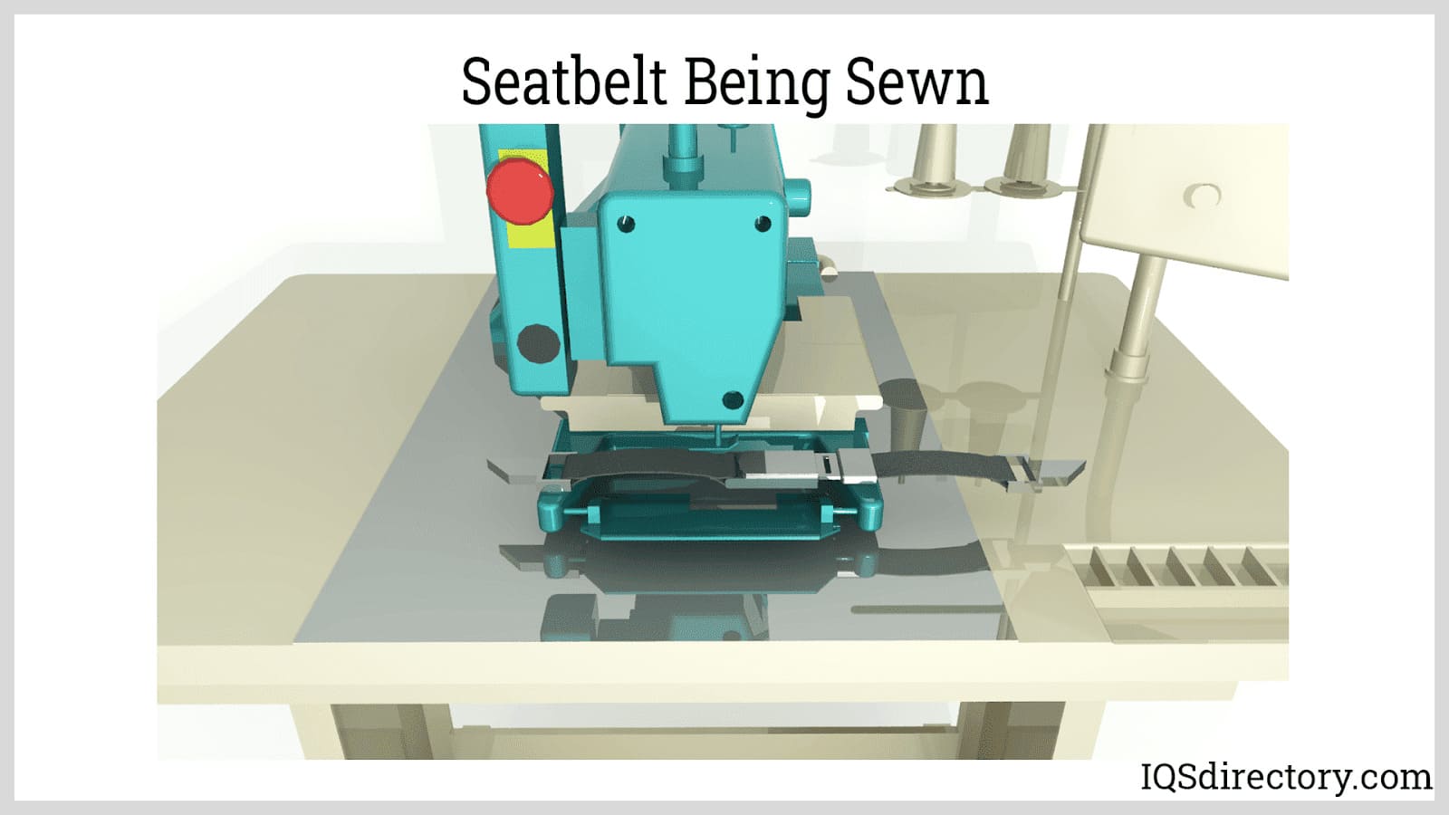 Seatbelt Being Sewn